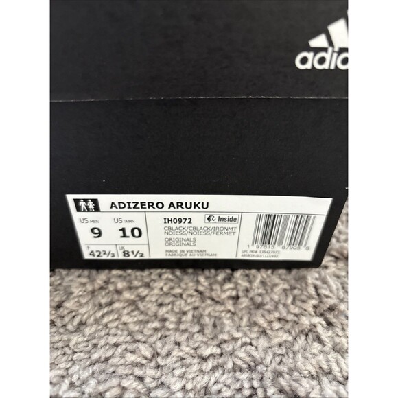 Adidas adiZero Aruku Black Iron Metallic Men's Size 9 Authentic IH0972 New - Picture 2 of 6